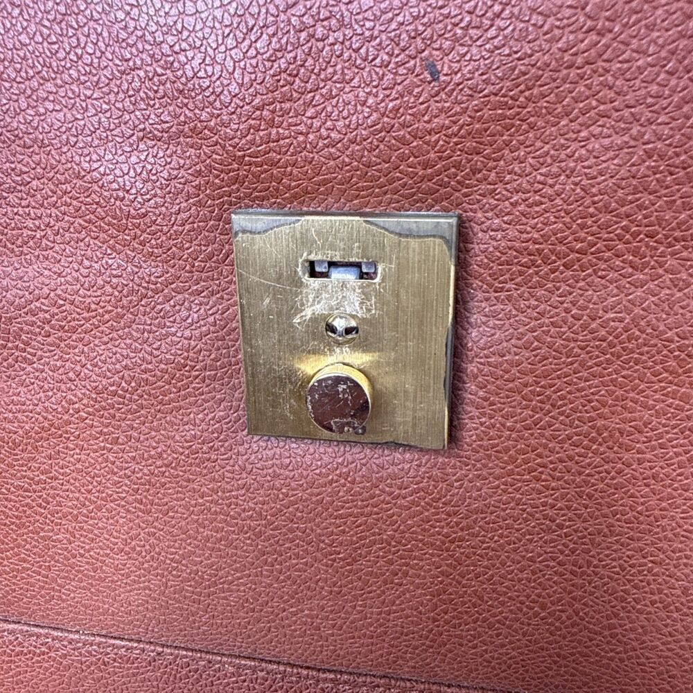 Vintage Raymond Brown Attache Briefcase Portfolio Satchel Office Bag EUC - Picture 10 of 16